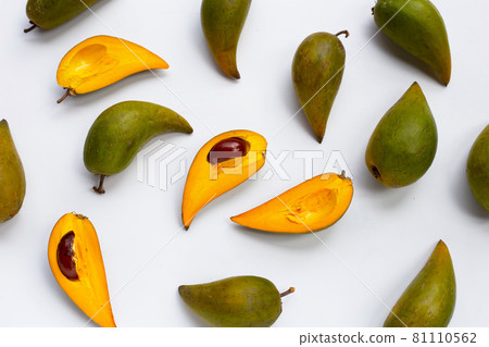 Canistel fruit on white background. 81110562
