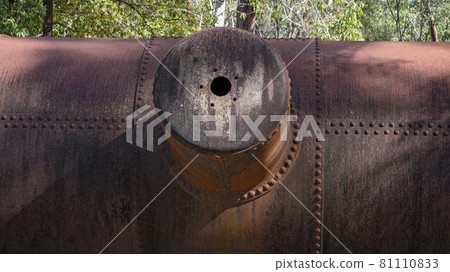 Close Up Of Rusting Old Abattoir Chimney Close Up Of Rusting Old Abattoir Chimney 81110833