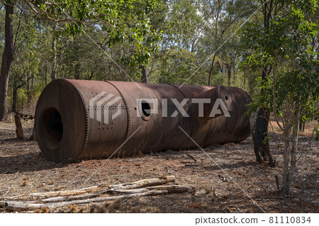 Rusting Old Abattoir Chimney In Bush Rusting Old Abattoir Chimney In Bush 81110834