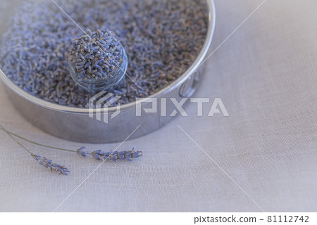 Freshly harvested lavender potpourri, bottled dry lavender, potpourri, 81112742