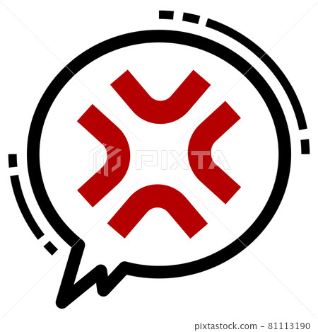 Anger mark balloon Anger mark balloon 81113190