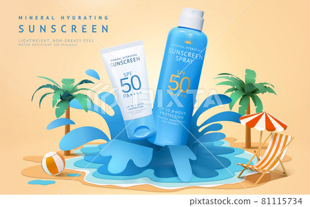 3d water resistant sunscreen ad 3d water resistant sunscreen ad 81115734