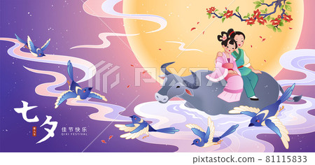 Qixi festival banner Qixi festival banner 81115833