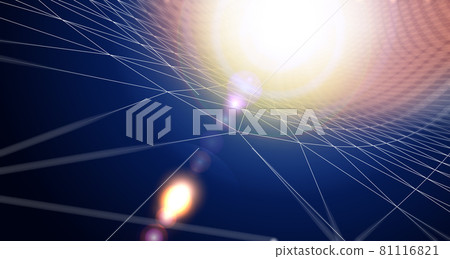 Tubular wireframe and light, futuristic light image Tubular wireframe and light, futuristic light image 81116821