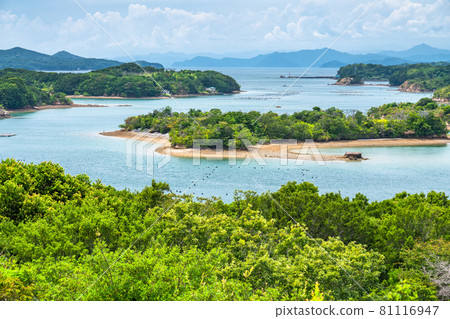 《Mie Prefecture》 View of Ago Bay ・ Rias coast seen from Tomoyama Park 《Mie Prefecture》 View of Ago Bay ・ Rias coast seen from Tomoyama Park 81116947