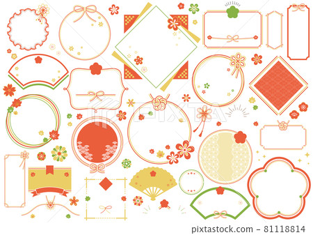 Autumn, Japanese style frame design Autumn, Japanese style frame design 81118814