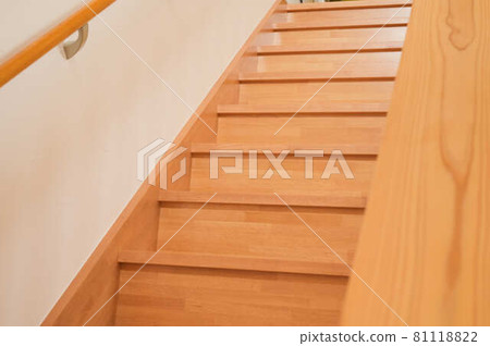 Stairs image handrail newly built 81118822