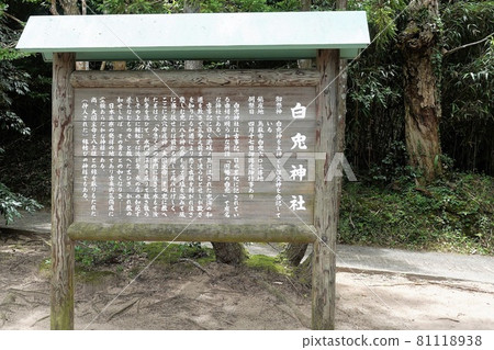 Derived from Hakuto Shrine in Tottori City 81118938