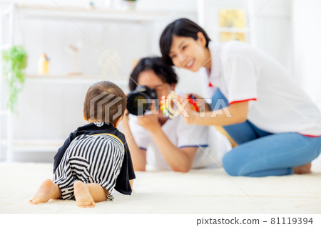 Shooting studio baby 81119394