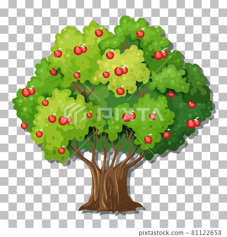 Apple tree on transparent background 81122658