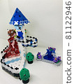 Princess and castle block art 81122946