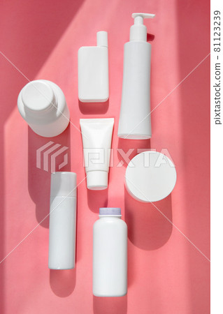 White tubes for cosmetics pink background flatley White tubes for cosmetics pink background flatley 81123239