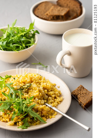 Delicious bulgur porridge Delicious bulgur porridge 81125193