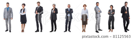 Business people isolated on white Business people isolated on white 81125563