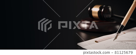 Lawyer, notary public working in the office. 81125679