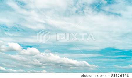 Soft clouds. Beautiful sky background. Blue sky with white clouds