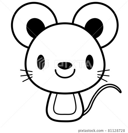 動物插畫【黑線】鼠標06 81128728