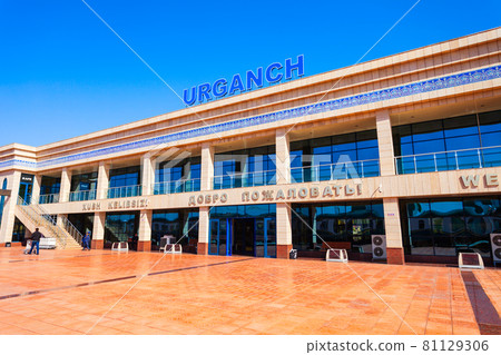 Urgench train station in Urgench city, Uzbekistan 81129306