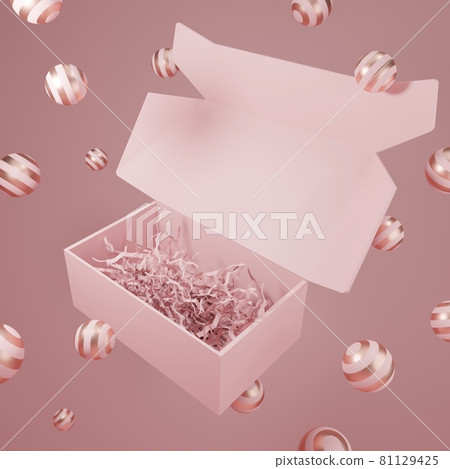 3D Rendering Festive Empty Pink Carton Packaging Box for Snack, Beauty, Skincare or Toiletries Product Display. 3D Rendering Festive Empty Pink Carton Packaging Box for Snack, Beauty, Skincare or Toiletries Product Display. 81129425