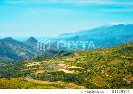 Aerial view of Crete island in Greece Aerial view of Crete island in Greece 81129505
