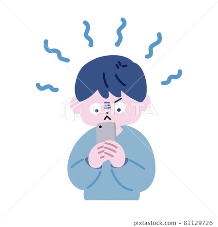 熱衷於智能手機的男性 熱衷於智能手機的男性 81129726