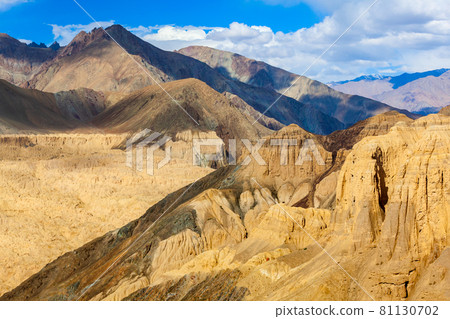 Moonland near Lamayuru village in Ladakh Moonland near Lamayuru village in Ladakh 81130702
