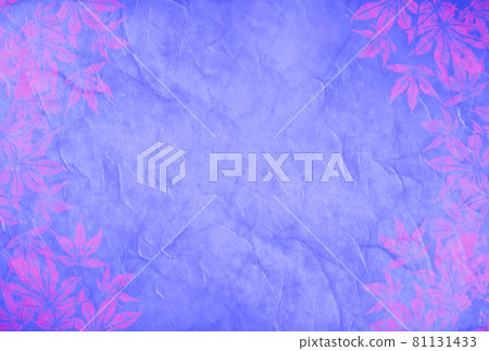 雲龍日本紙左右拼貼楓葉藍紫色背景框架材料水平其他顏色可選 雲龍日本紙左右拼貼楓葉藍紫色背景框架材料水平其他顏色可選 81131433