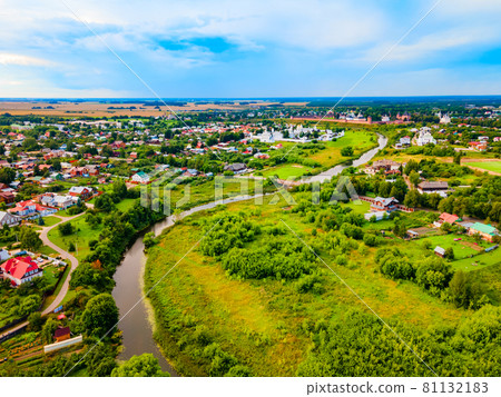 Suzdal city aerial panoramic view, Russia 81132183