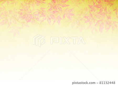 Maple frame on Unryu Japanese paper / top yellow Gradation background material that fades from top to bottom Horizontal other colors available Maple frame on Unryu Japanese paper / top yellow Gradation background material that fades from top to bottom Horizontal other colors available 81132448