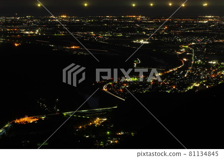 100 selections of night views of the Kanazawa Plain from the Shishiku Highland 81134845