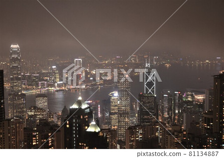Hong Kong $ 1 million night view Hong Kong $ 1 million night view 81134887