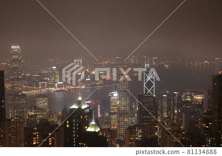 Hong Kong $ 1 million night view Hong Kong $ 1 million night view 81134888