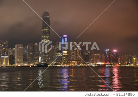 Hong Kong $ 1 million night view Hong Kong $ 1 million night view 81134890