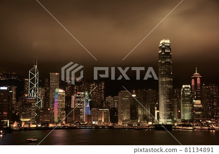 Hong Kong $ 1 million night view Hong Kong $ 1 million night view 81134891