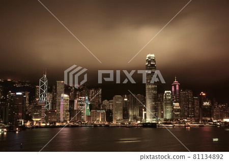 Hong Kong $ 1 million night view 81134892