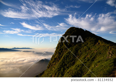 Sunrise and Tomanomimi of Sea of Clouds and Mt. Tanigawa Sunrise and Tomanomimi of Sea of Clouds and Mt. Tanigawa 81134932