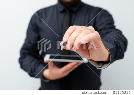 Presenting New Technology Ideas Discussing Technological Improvements Introducing Electronic Product Connecting People Video Calls Voice Messages Global Connections 81135235