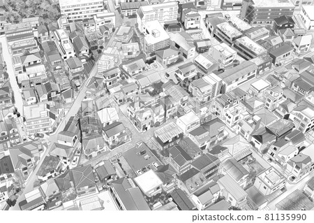 Residential area tone seen from the sky 1 Residential area tone seen from the sky 1 81135990