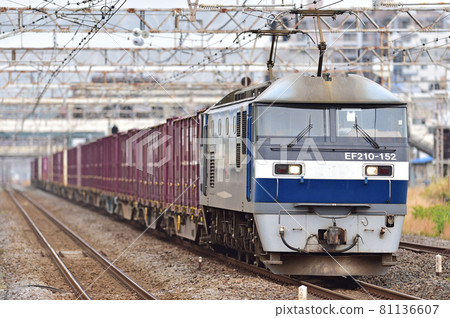 東海道本線平塚JR貨運EF210-152（新鶴見） 81136607