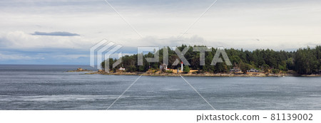 View of Beautiful Gulf Islands during a sunny day. View of Beautiful Gulf Islands during a sunny day. 81139002