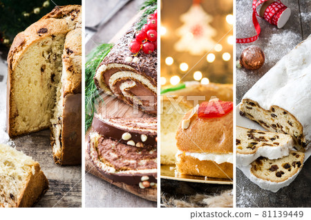 Collage of different Christmas dessert Collage of different Christmas dessert 81139449