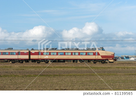 北陸本線五十鈴福岡JR西489系列H04編隊⑦久羽489-1(金澤)山邊公共儲備 81139565