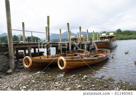 Keswick, English Lake District, U.K. 28 July, 2021. Beautiful old boats at the lake. Popular place to visit in U.K 81140565