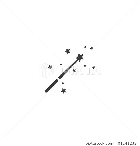 Wand Magic stick icon Wand Magic stick icon 81141232