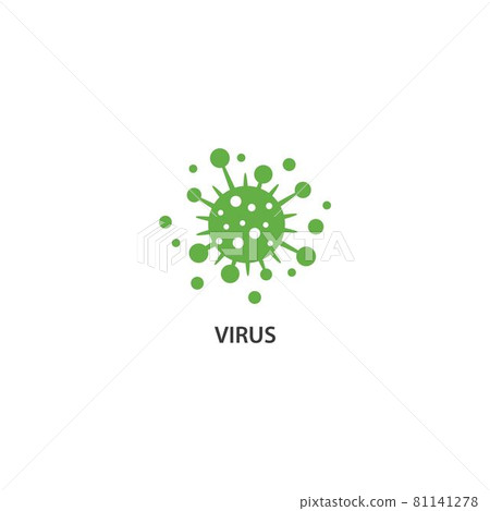Bacterial virus icon 81141278