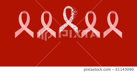 World AIDS Day awareness red ribbon poster 81143090