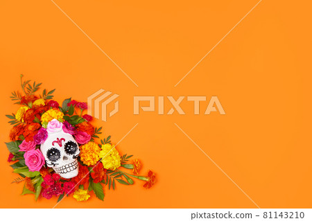 Day of the dead, Dia De Los Muertos Celebration Background 81143210