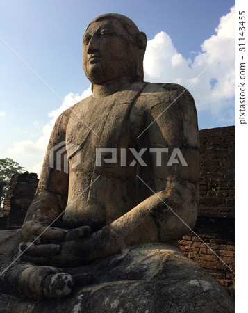 Stone statue of Polonnaruwa archaeological site, a World Heritage Site in Sri Lanka Watadage Stone statue of Polonnaruwa archaeological site, a World Heritage Site in Sri Lanka Watadage 81143455