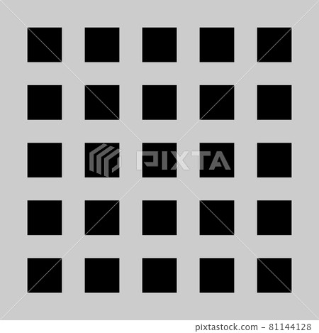 Peg board with square holes. Grey peg board perforated texture background for working bench tools. Vector illustration. 81144128