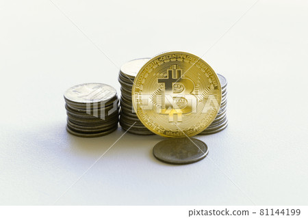 比特幣和硬幣 81144199